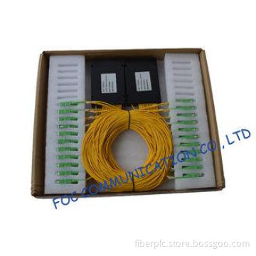 LGX box Low PDL Fiber Passive Optic PLC Splitter for FTTH C